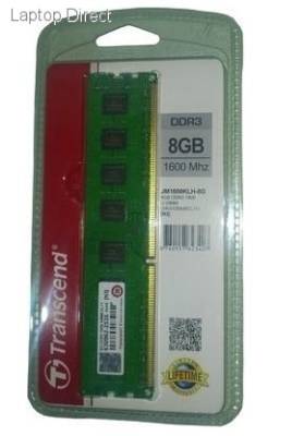 JM1600KLH-8G Transcend JetRam 8GB  DDR3-1600 240-Pin  PC RAM