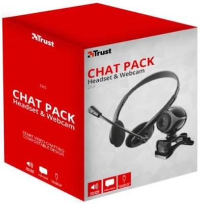 TRS-HO21 Trust TRS-HO21 2-in-1 Chat Pack - Headset and Webcam