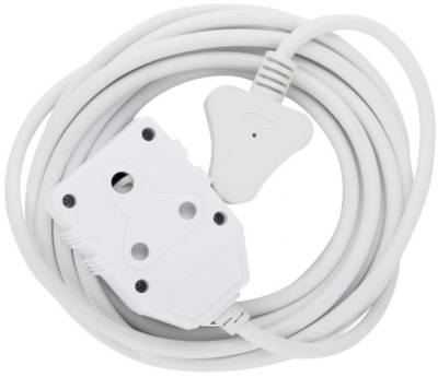 INS-EC-5M Unbranded 10A extension cord with Double coupler - 5m