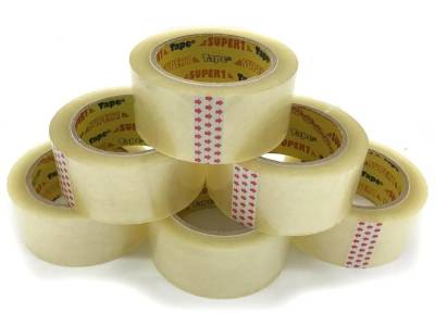 T48X100X38C Unbranded packaging tape Clear 48mm x 100 metres 38 microns - 36 items in the box