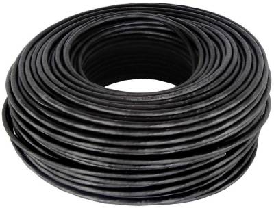 NET-CAT5SOLCAB100-B Unbranded 100m Roll CAT5E Solid Network cable - Black - Price per metre