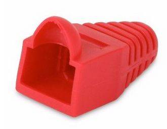 NET-BOOT-R-V VCOM RJ45 boots - Red (pack of 20)