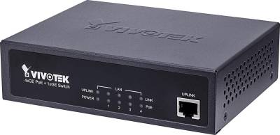 VIVOTEK AW-GET-050A-065 Vivotek unmanaged 4x Gigabit PoE + 1x Gigabit PoE Switch