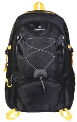 VK-7039-BKYL Volkano Clarence Day Black & Yellow 40L Backpack