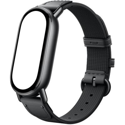 BHR07Y9GL Xiaomi Smart Band 10 knitted Silk strap - Ebony Black